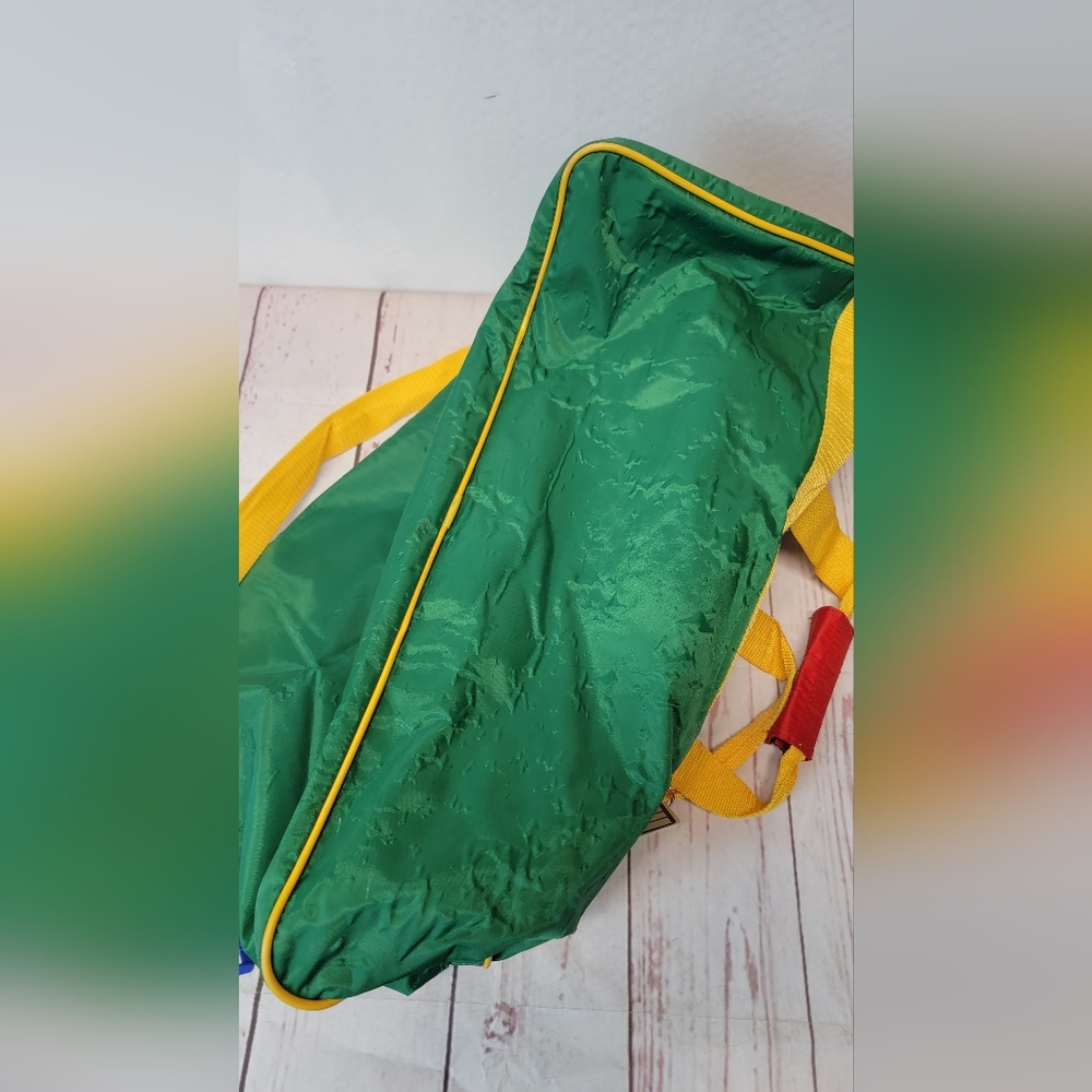 VTG UCB United Colors Benetton 90s Multi Colored Gym Bag (Missing button) - Picture 7 of 7